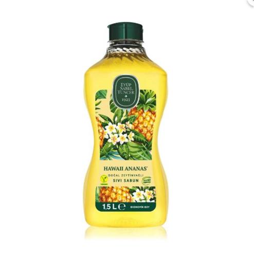 Eyüp Sabri Tuncer 1,5Lt Hawaii Ananas Doğal Zeytin Yağlı Sıvı Sabun Pe