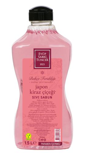 Eyüp Sabri Tuncer 1,5Lt Japon Kiraz Çiçeği Sıvı Sabun Doğal Zeytinyağl