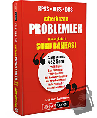 Ezberbozan KPSS ALES DGS Problemler Tamamı Çözümlü Soru Bankası - Kole