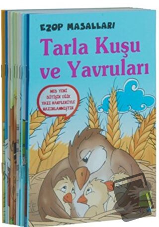 Ezop Masalları Seti - 10 Kitap Takım Küçük Boy - Ezop - Ema Çocuk - Fi