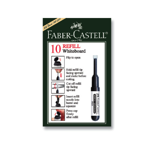 Faber-Castell Tahta Kalem Mürekkebi W20 Kırmızı 25 43 21 - 10'lu Paket