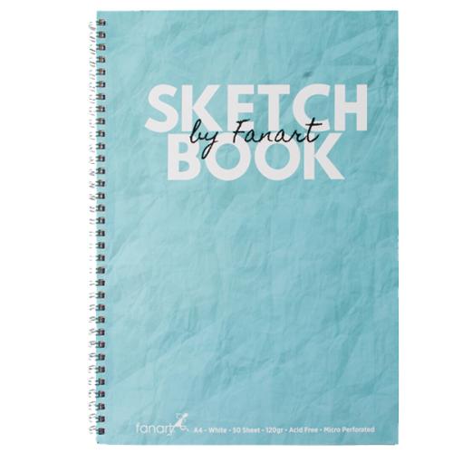 Fanart Academy Sketch Book 120 Gr Spiralli 50 Yp A4 Turkuaz 8671 - - F