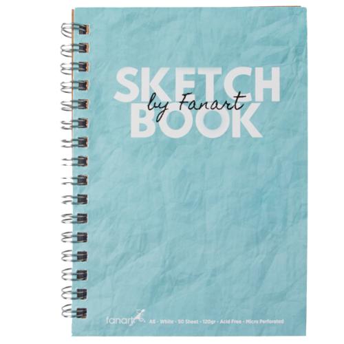 Fanart Academy Sketch Book 120 Gr Spiralli 50 Yp A6 Turkuaz 8671 - - F