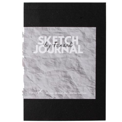 Fanart Academy Sketch Journal 110 Gr 60 Yp A6 Siyah 8664 - - Fanart - 