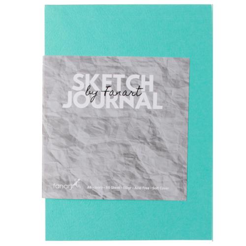 Fanart Academy Sketch Journal 110 Gr 60 Yp A6 Turkuaz 8662 - - Fanart 