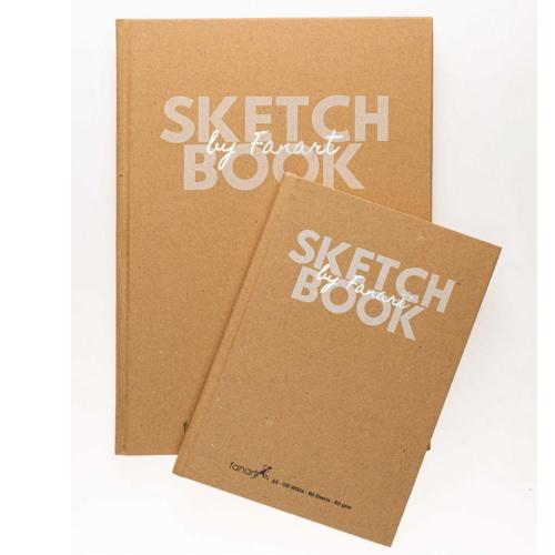 Fanart Sketch Book Academy Kraft Sert Kapak A4 96 Yp F-8691 - - Fanart