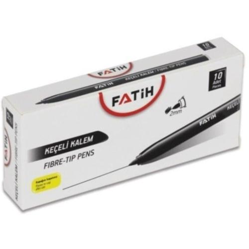 Fatih Keçeli Boya Kalemi Ofis Tipi Siyah 34035 - 10'lu Paket - - Fatih