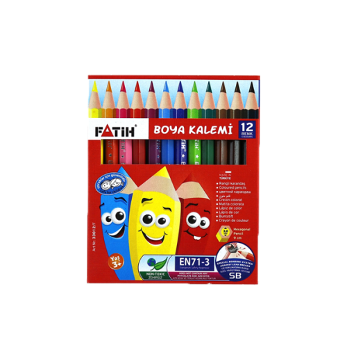 Fatih Kuru Boya Yarım Boy 12 Li 33012 - 24'lü Paket - - Fatih - Fiyatı