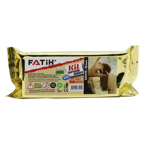 Fatih Seramik Hamuru Doğal Kil 500 Gr Kahverengi 36425 - - Fatih - Fiy