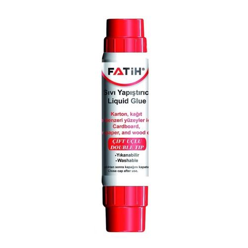 Fatih Sıvı Yapıştırıcı Solventsiz Çift Uçlu Şeffaf 30 Ml 36230 - 24'lü