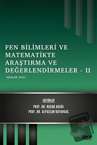 Fen Bilimleri ve Matematikte Araştırma ve Değerlendirmeler 2 - Alpasla