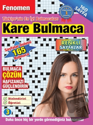 Fenomen Kare Bulmaca 3 - Kolektif - Maxi Yayıncılık - Fiyatı - Yorumla