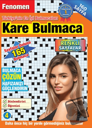 Fenomen Kare Bulmaca 4 - Bertan Kodamanoğlu - Maxi Yayıncılık - Fiyatı