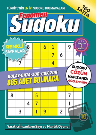 Fenomen Sudoku 10 - Kolektif - Maxi Yayıncılık - Fiyatı - Yorumları - 