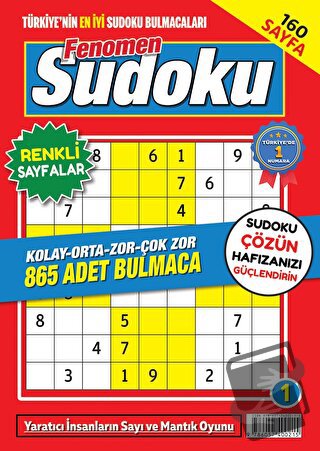 Fenomen Sudoku 1 - Kolektif - Maxi Yayıncılık - Fiyatı - Yorumları - S