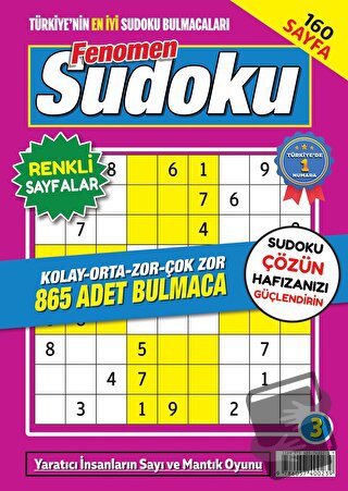 Fenomen Sudoku 3 - Kolektif - Maxi Yayıncılık - Fiyatı - Yorumları - S