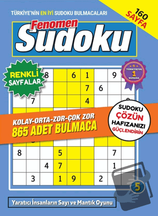 Fenomen Sudoku 5 - Bertan Kodamanoğlu - Maxi Yayıncılık - Fiyatı - Yor