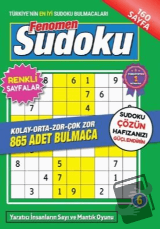 Fenomen Sudoku - 6 - Kolektif - Maxi Yayıncılık - Fiyatı - Yorumları -