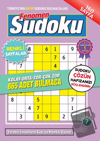 Fenomen Sudoku 7 - Kolektif - Maxi Yayıncılık - Fiyatı - Yorumları - S