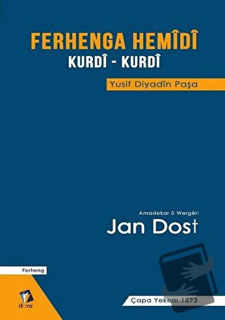 Ferhenga Hemidi - Yusif Diyadin Paşa - Dara Yayınları - Fiyatı - Yorum