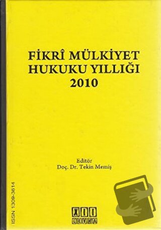 Fikri Mülkiyet Hukuku Yıllığı 2010 (Ciltli) - - On İki Levha Yayınları