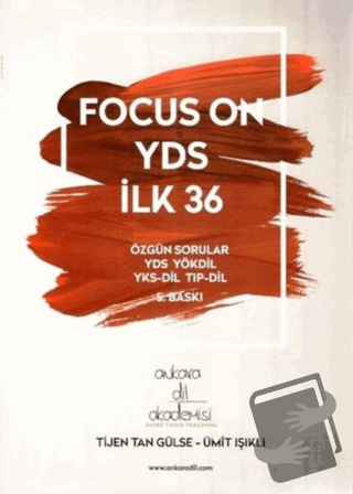 Focus On YDS İlk 36 - Tijen Tan Gülse - Ankara Dil Akademisi - Fiyatı 