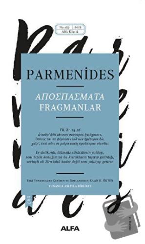 Fragmanlar - Parmenides - Alfa Yayınları - Fiyatı - Yorumları - Satın 