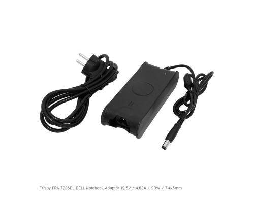 Frisby Fpa-7226Dl Notebook Adaptör (Dell) 19.5V 4.62A (Uç Boyutu : 7.4