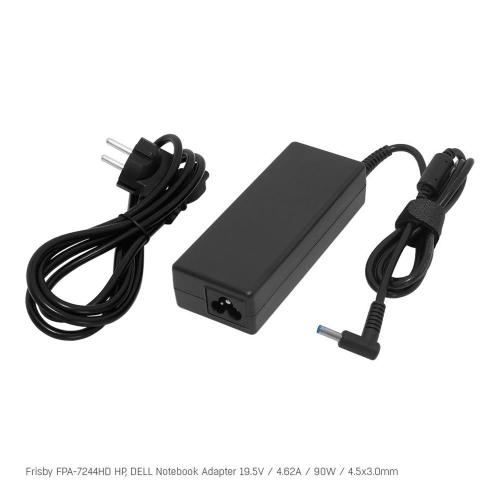 Frisby Fpa-7244Hd Notebook Adaptör (Hp, Dell) 19.5V 4.62A (Uç Boyutu :