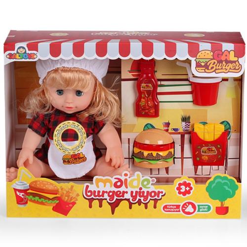 Galtoys Maide Burger Yiyor Türkçe Konuşan Bebek Glt1105 - - Galtoys - 