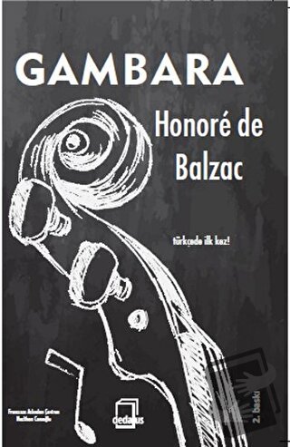 Gambara - Honore de Balzac - Dedalus Kitap - Fiyatı - Yorumları - Satı