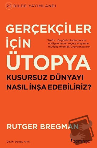 Gerçekçiler İçin Ütopya - Rutger Bregman - Domingo Yayınevi - Fiyatı -