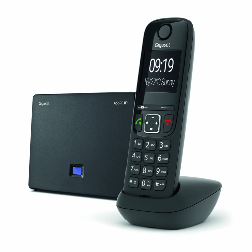 Gigaset As690 Ip Siyah Telsiz Dect Telefon 2" Ekran 150 Rehber - - Gig