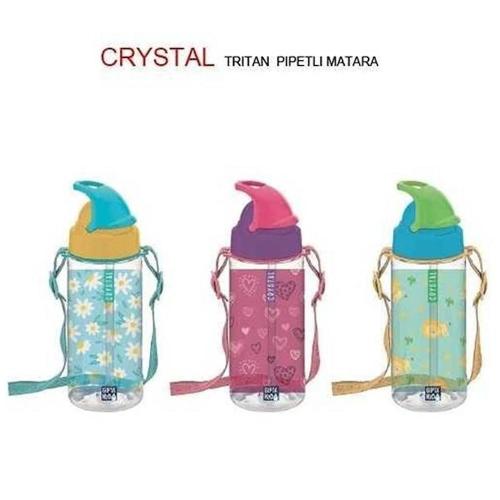 Gıpta Matara Crystal Tritan Desenli Pipetli 500 Cc K7507 - - Gıpta - F