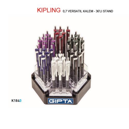 Gıpta Versatil Kalem Kıplıng 0.7 Mm ( 36 Li Stand ) 6 Renk K1840 - 36'