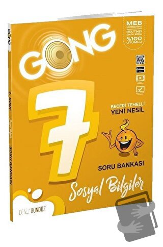 GONG 7.Sosyal Bilgiler Soru Bankası - Deniz Gündüz - Eğiten Kitap - Fi