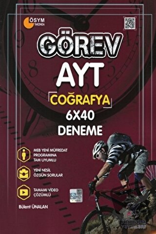 Görev AYT Coğrafya 6x40 Deneme - Bülent Ünalan - Armada Yayınları - Fi