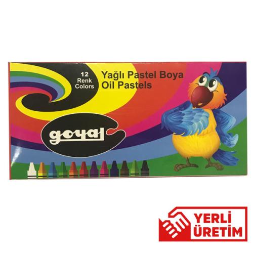 Goyal Pastel Boya Karton 12 Renk Yuvarlak Ptl-102 - - Goyal - Fiyatı -