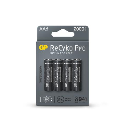 Gp Aa 2100 Mah Şarjlı Kalem Pil 4'Lü Paket Recyko Gp210Aahcbem-2Gb4 - 