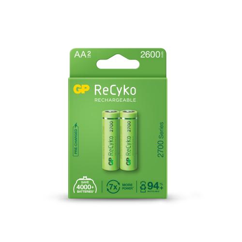 Gp Aa 2600 Mah Şarjlı Kalem Pil 2'Li Paket Gp270Aahcemtr-2Gb - - Gp - 