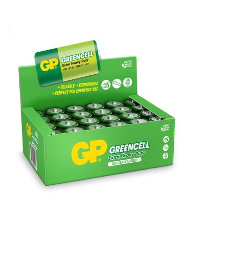 Gp Greencel R14 Orta Boy Çinko Pil 24'Lü Paket Gp14G-2S2 - - Gp - Fiya