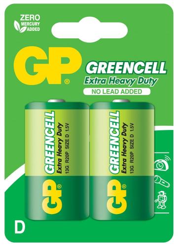 Gp Greencel R20 Kalın D Boy Çinko Pil 2'Li Paket Gp13-2Ue2 - - Gp - Fi