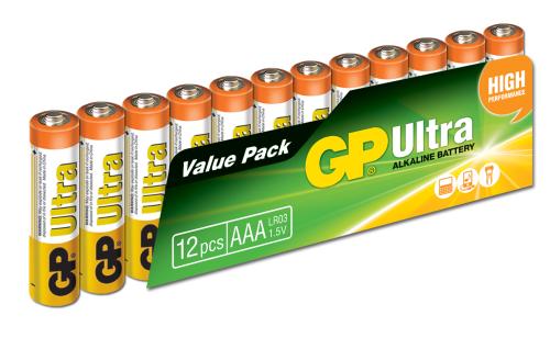 Gp Lr03 Aaa Boy Ultra Alkalin İnce Kalem Pil 12'Li Paket Gp24Au-Vs12 -