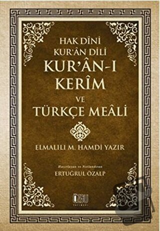 Hak Dini Kur'an Dili - Kur'an-ı Kerim ve Türkçe Meali (Ciltli) - Elmal