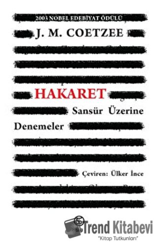 Hakaret - J. M. Coetzee - Sia Kitap - Fiyatı - Yorumları - Satın Al