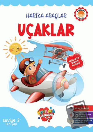 Harika Araçlar - Uçaklar Seviye 2 (3-4 Yaş) - Kolektif - Boyama Zamanı