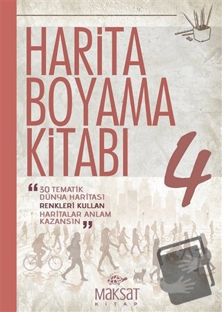 Harita Boyama Kitabı 4 - Veli Kural - Maksat Kitap - Fiyatı - Yorumlar