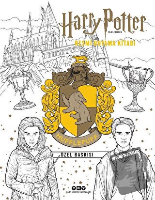 Harry Potter Filmlerinden Resmi Boyama Kitabı - Hufflepuff Özel Baskıs