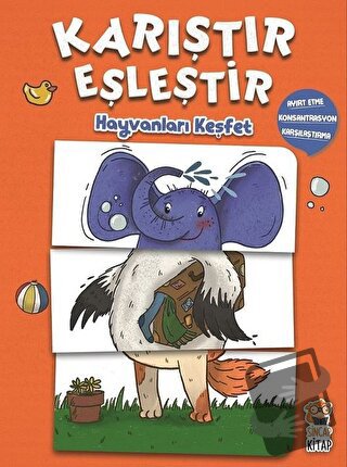 Hayvanları Keşfet - Karıştır Eşleştir - M. Sacide Kafalı - Sincap Kita