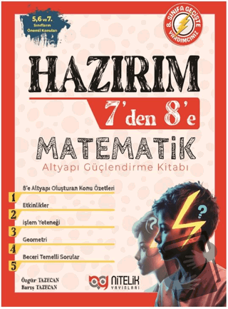 Hazırım 7' den 8' e Matematik Alt Yapı Güçlendirme Kitabı - Özgür Taze